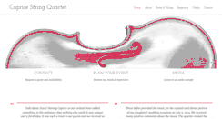 Desktop Screenshot of capricestringquartet.com