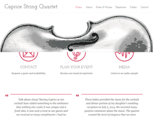 Tablet Screenshot of capricestringquartet.com